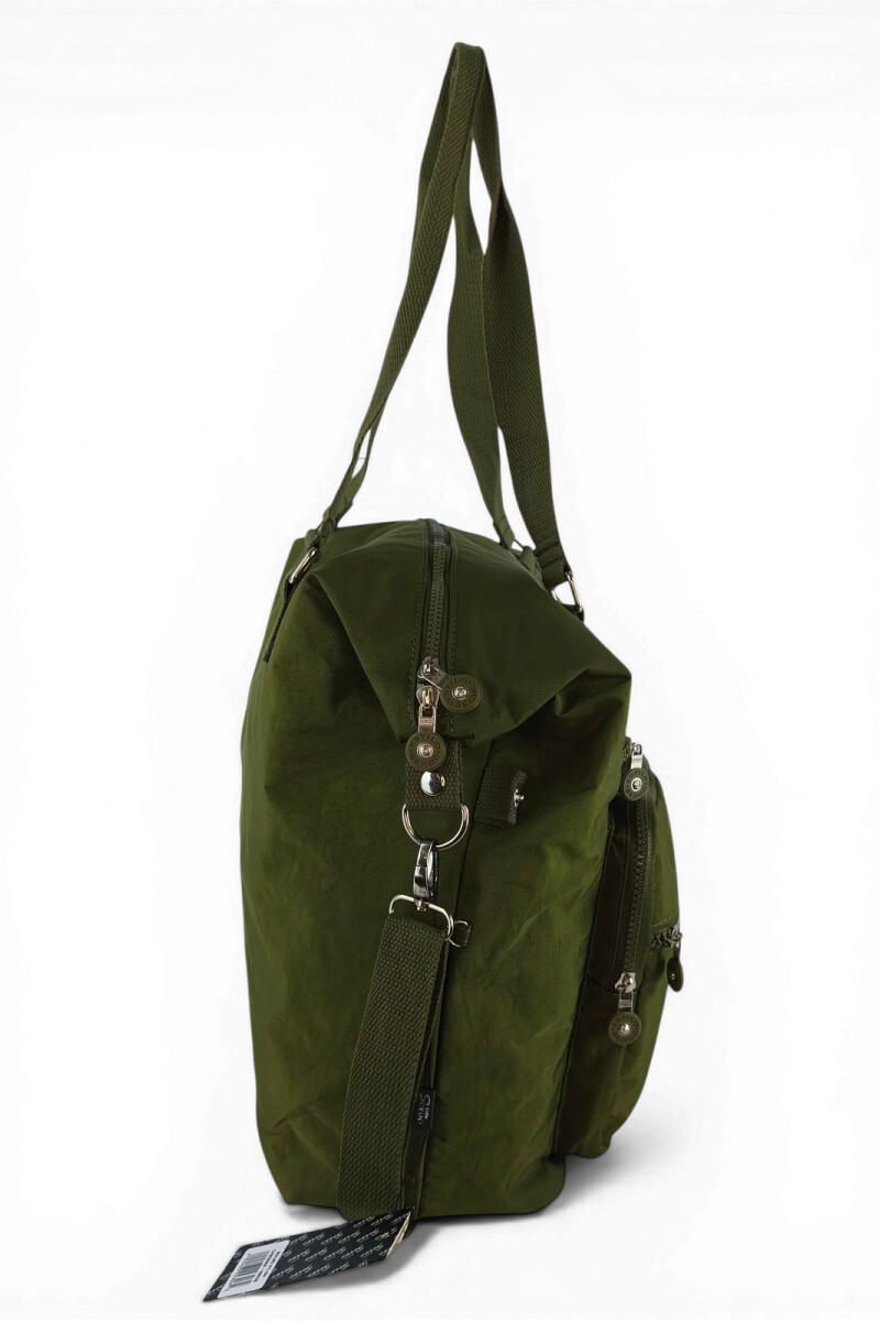 Bolso grande con bolsillos Verde