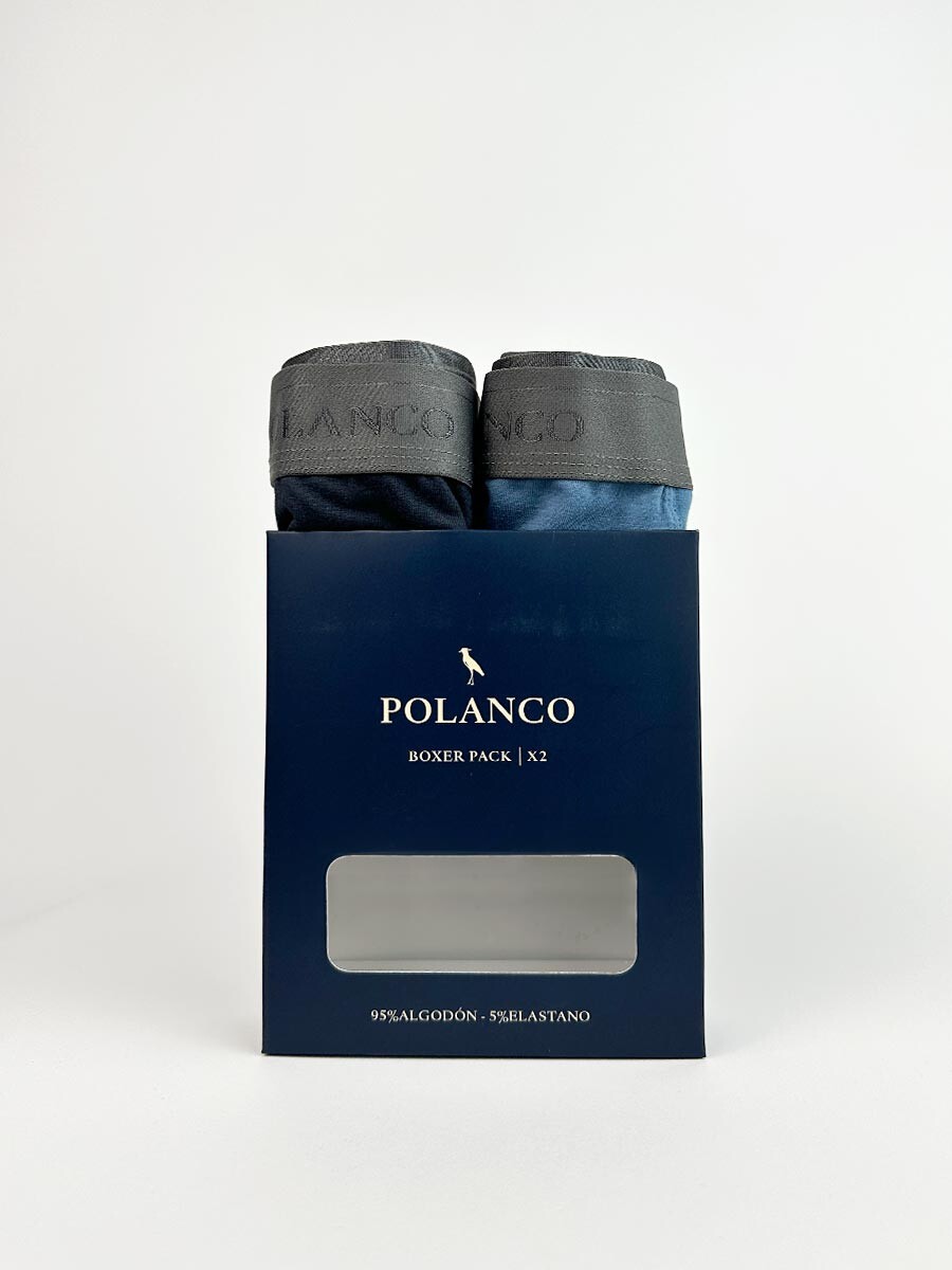 BOXER CANIS POLANCO - Azul Palido/gris Oscuro 