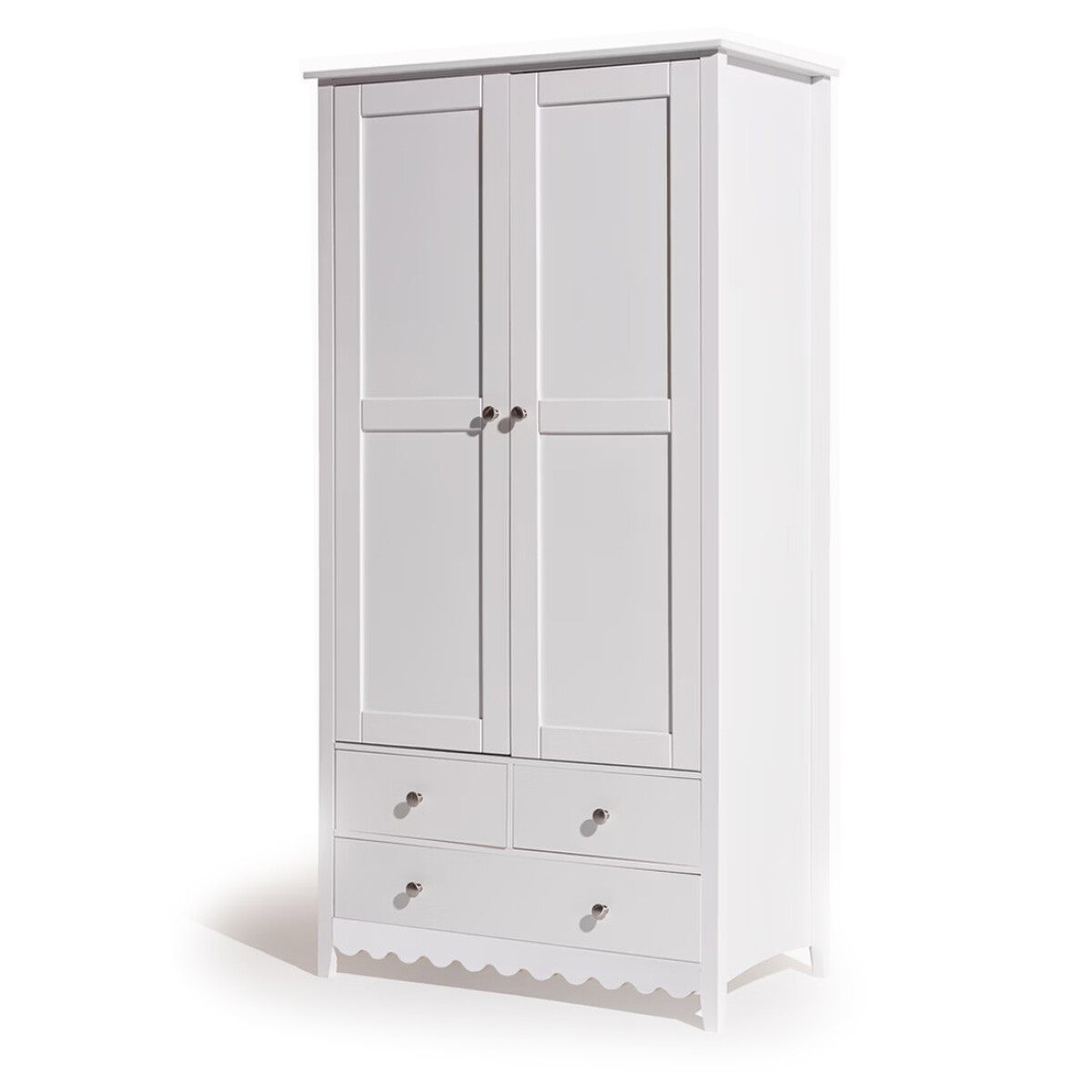 Ropero 2 puertas 3 cajones Madera maciza / mdf 