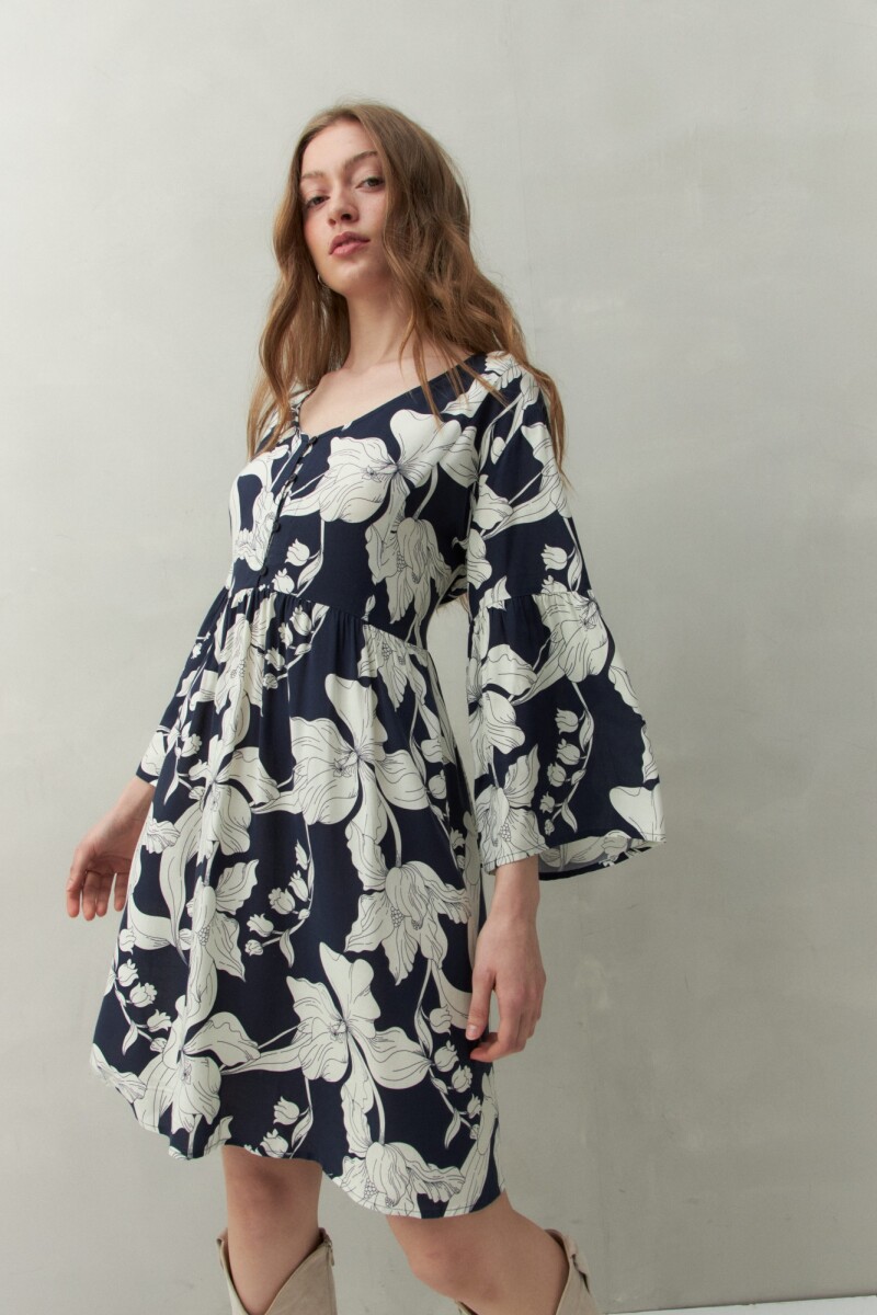 VESTIDO SAMARA Azul Marino