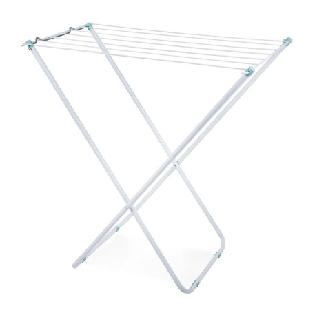 Tendedero De Acero Mor Plegable 5 Mts Ropa Blanco