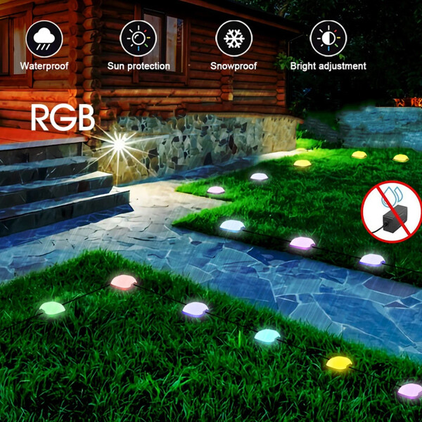 Luces R Gb Impermeable A Control Wi-fi Tuya Gl15 TUYA SMART LUCES PARA JARDIN RGB GL15