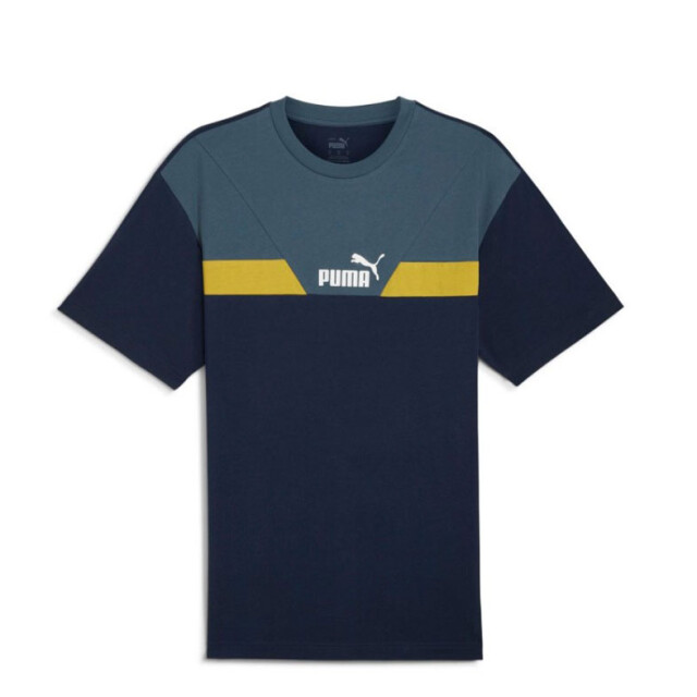 Remera de Hombre Puma Power Colorb Azul Marino - Azul Piedra
