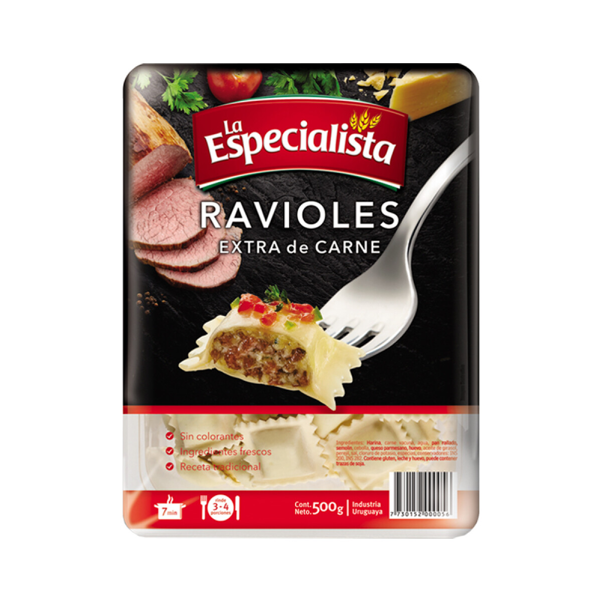 Ravioles Extra de Carne La Especialista 500 grs. 