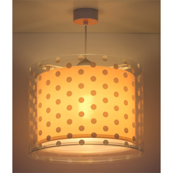 Lámpara colgante infantil DOTS CORAL coral lunares DA0102