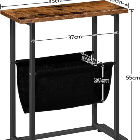 Mesita con portarevistero madera/metal para armar Mesita Con Portarevistero Madera/metal Para Armar