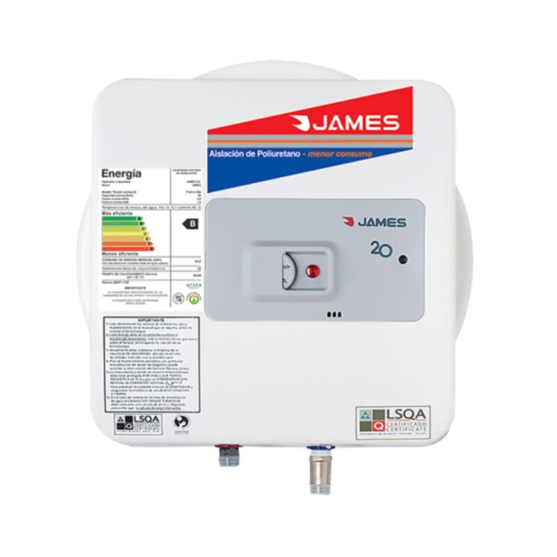 Termotanque Calefón James PRISMA 20 LITROS Termotanque Calefón James PRISMA 20 LITROS