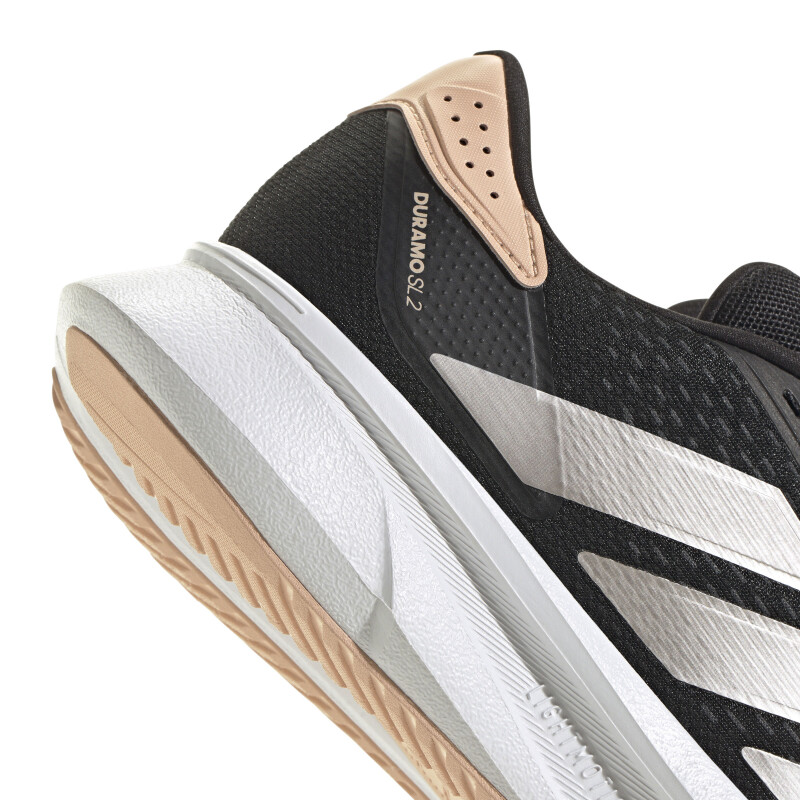 Championes de Mujer Adidas Running Duramo SL 2 W Negro - Plateado - Rosado Coral