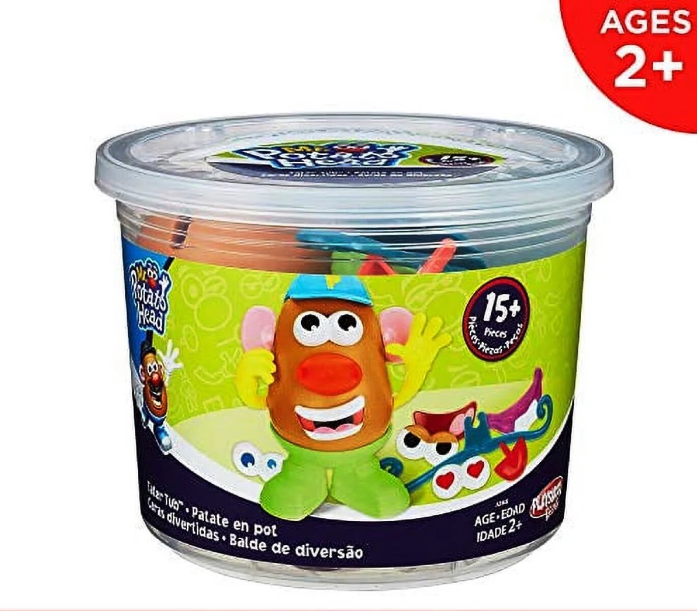 Mr Potato Head- Tater Tub Play Set Inc 15+ piezas con contenedor 