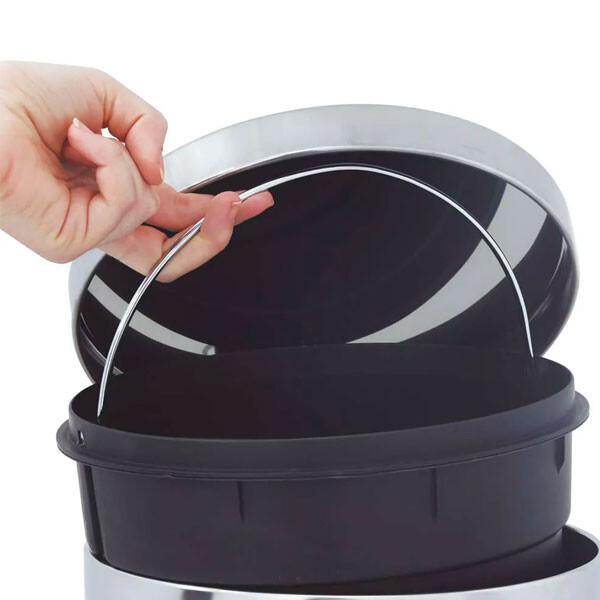 TARRO RESIDUOS ACERO INOX 20 LT AGATA PLATA