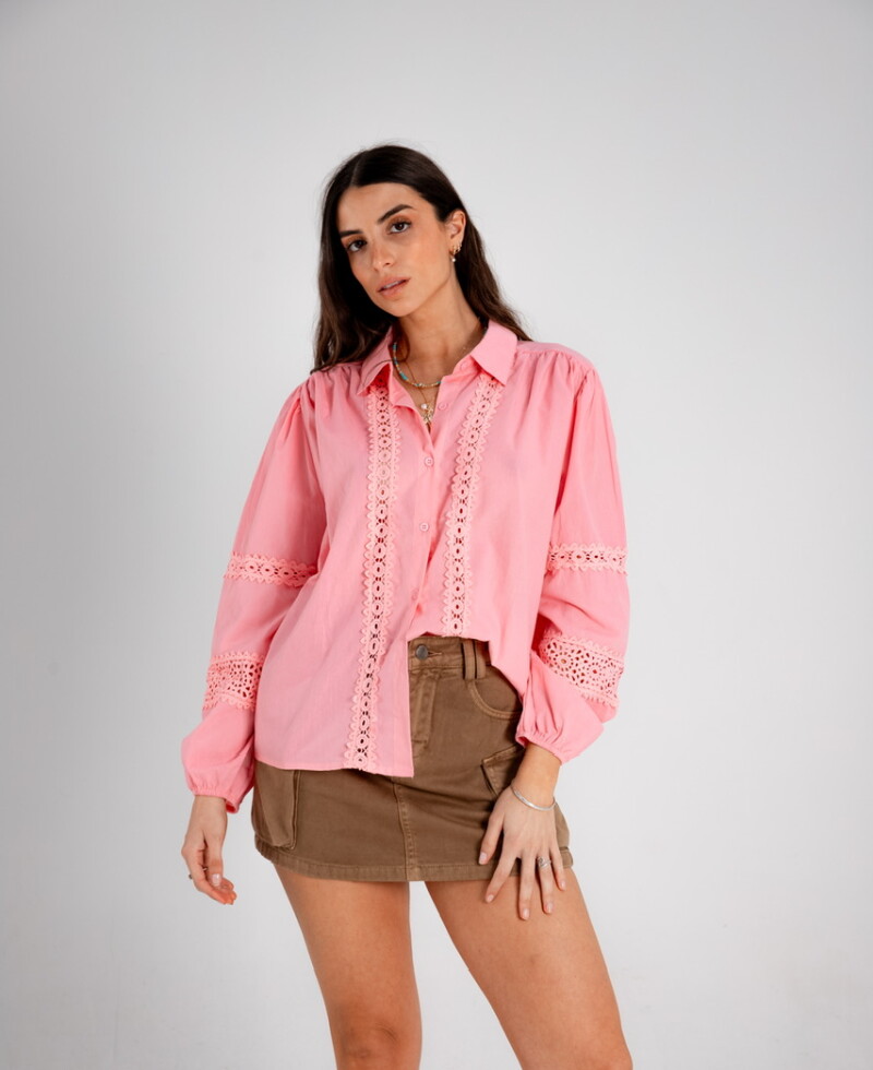 Camisa Francesca rosa