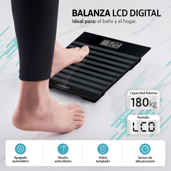 Balanza De Baño Digital Para Personal Bascula Peso Máximo 180 kg Balanza De Baño Digital Para Personal Bascula Peso Máximo 180 kg