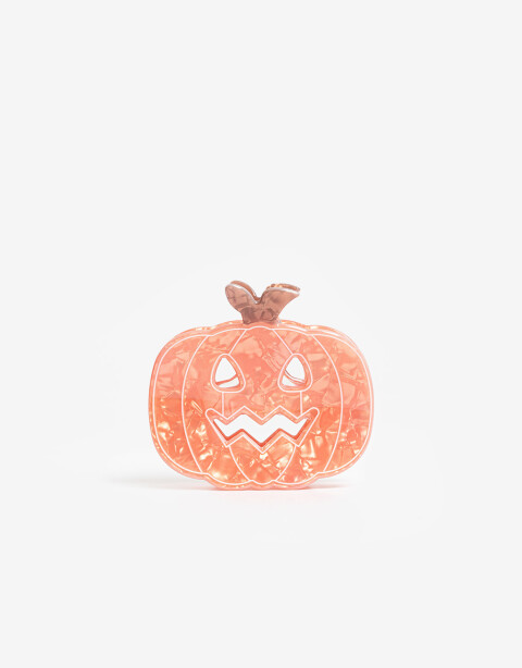 Broche Halloween Broche Acrílico Halloween - Naranja Calabaza