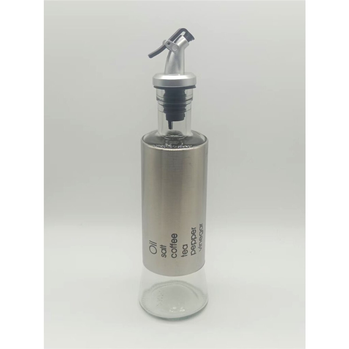 ACEITERO/VINAGRERO DE VIDRIO Y METAL 300 ML 