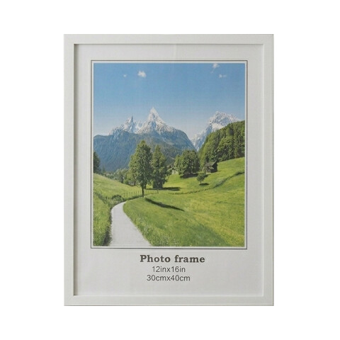 Portarretrato Fotográfico de Marco Madera 30 x 40 cm BLANCO
