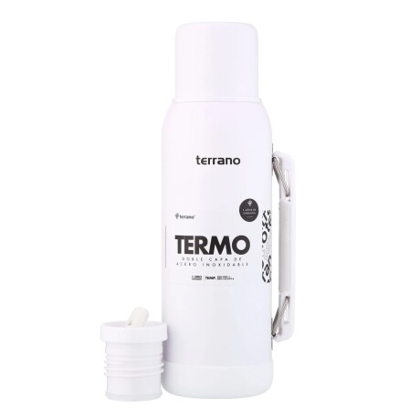 Termo Terrano Slim 1L con Base de Silicona BLANCO