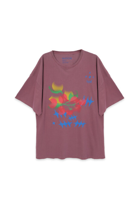 T-shirt Boxy Púrpura