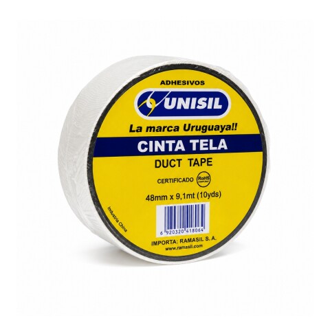 Cinta tela blanca (pato) 48mm x 10y Cinta Tela Blanca (pato) 48mm X 10y