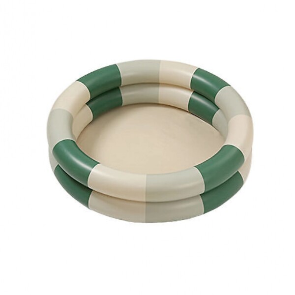 PISCINA REDONDA 2 AROS striped green