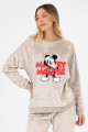 Pijama mickey grey fleece Gris melange
