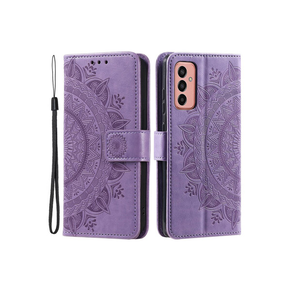 Flip cover Samsung Galaxy A14 4G/5G diseño mandala violeta Flip Cover Samsung Galaxy A14 4g/5g Diseño Mandala Violeta