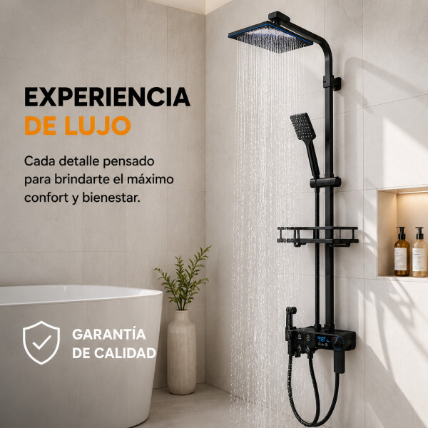 Duchero Barral Exterior Monocomando Baño Display Temperatura Duchero Barral Exterior Monocomando Baño Display Temperatura
