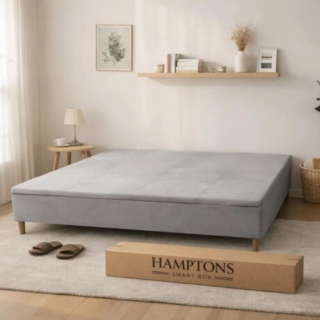 Sommier Queen Thm Iridium Hybrid Con Baúl 160x200 Cm GRIS