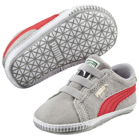 Suede Crib 35596513 Gris/rojo