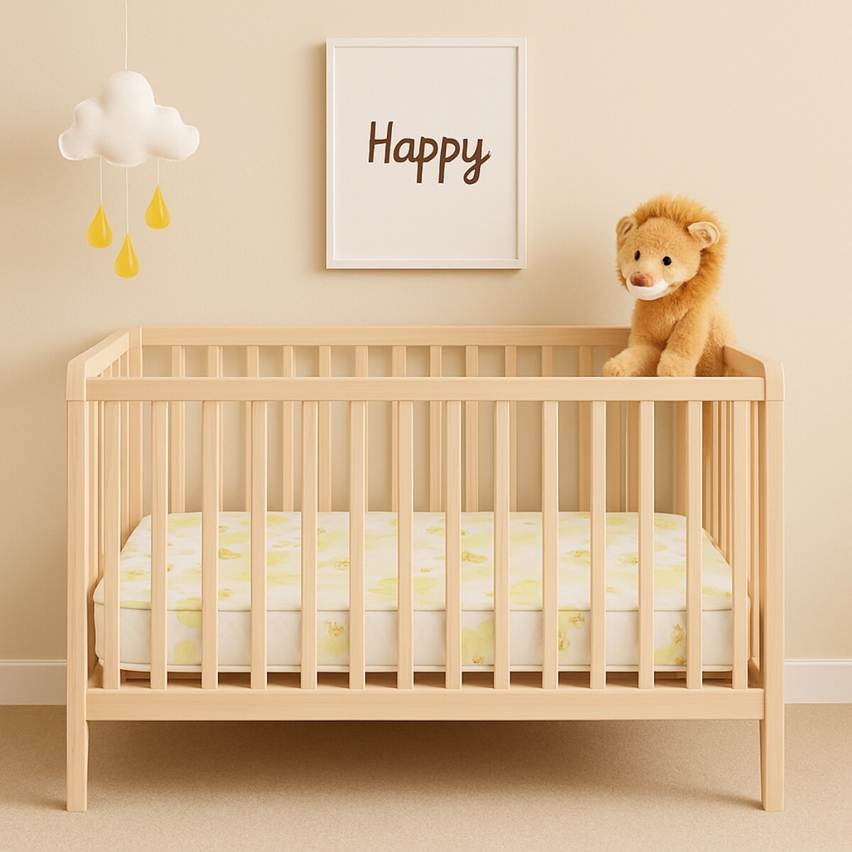 Colchón practicuna espuma alta densidad FA 105 x 70 x 8 - BLANCO 