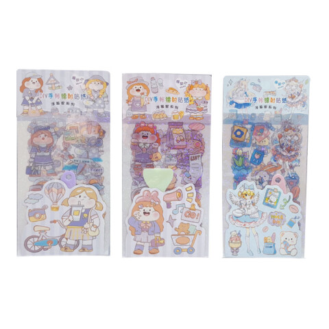 Kit de stickers transparentes con espátula Kit De Stickers Transparentes Con Espátula