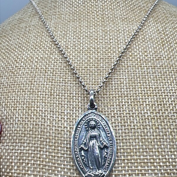 Medalla Virgen Milagrosa en plata 925 Medalla Virgen Milagrosa en plata 925