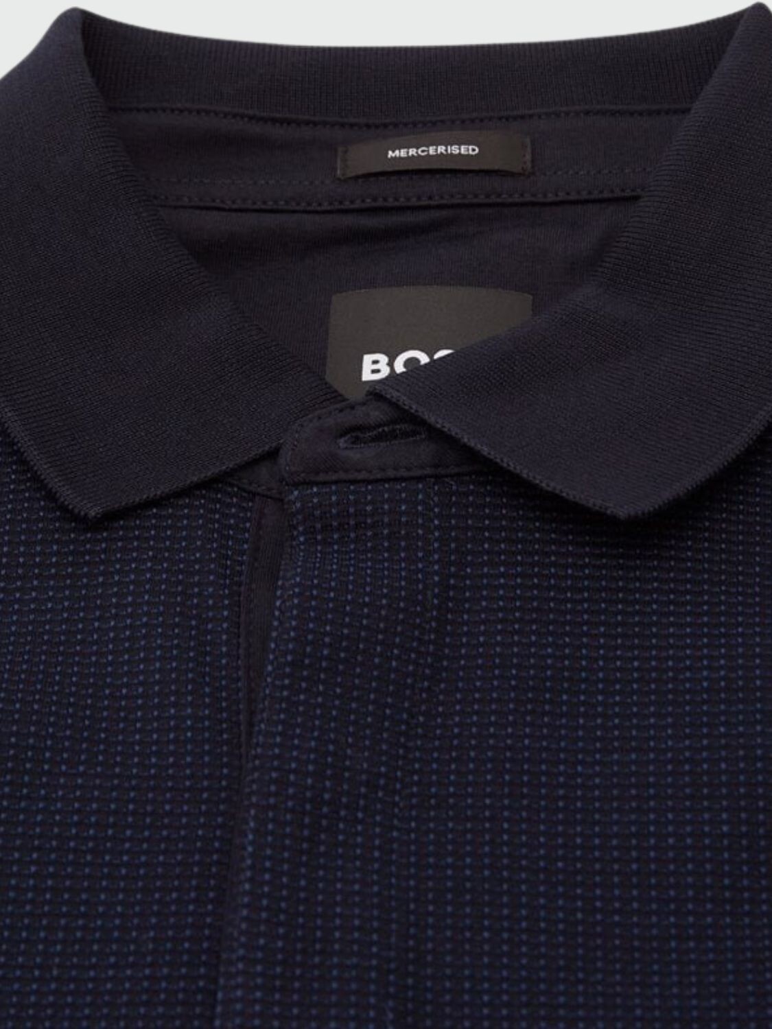 BOSS - Remera polo manga larga slim fit de algodón elastizado, PLEINS 0