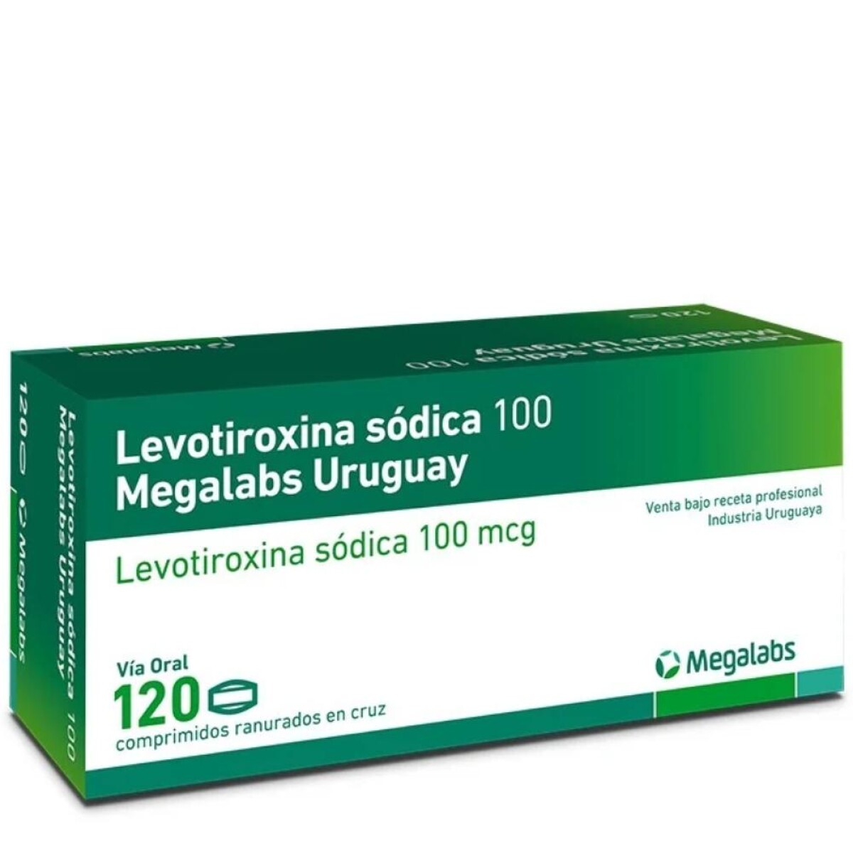 Levotiroxina Megalabs 100mg 120 Comprimidos 