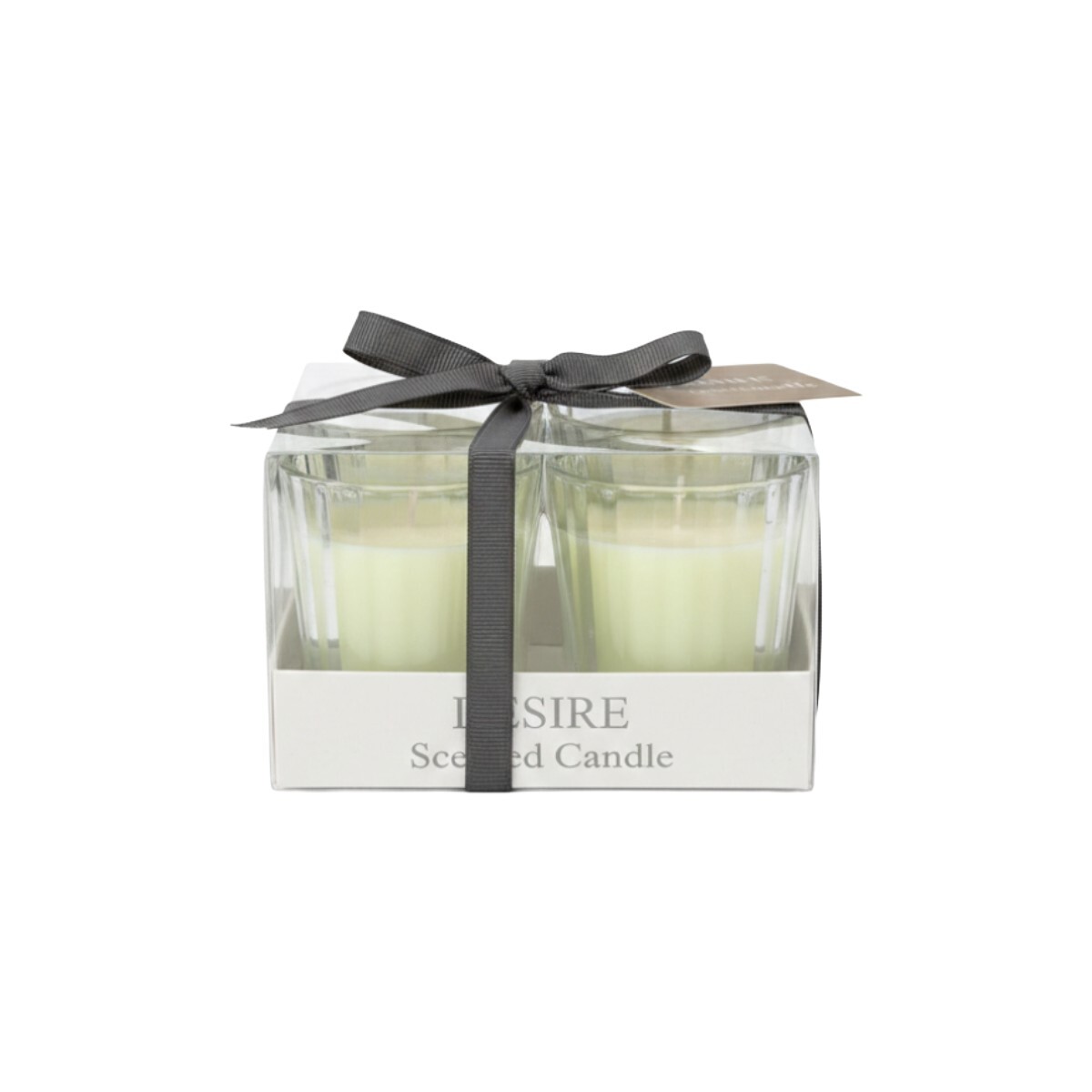 SET DE VELA EN POTE DE VIDRIO 5X6CM 4PZAS 