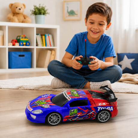 Auto Deportivo RC Racing Rivalry Control Remoto 1:22 Rojo/azul