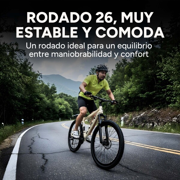 Bicicleta Kajla Montaña Mtb Rod 26 Frenos De Disco 21 Veloc Color Blanco