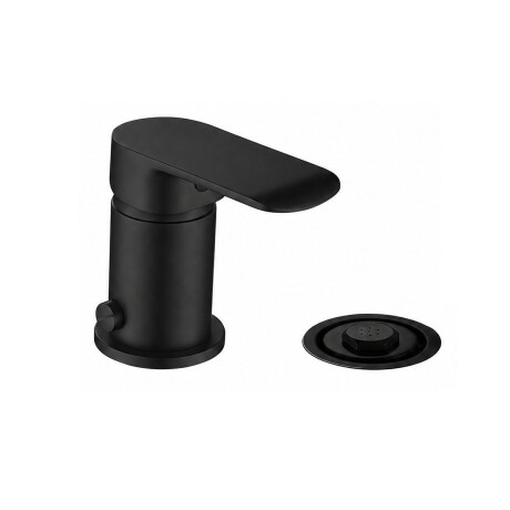 BIDET MONOCOMANDO TERMINACION MATE COLOR NEGRO LINEA ALASSIO NEGRO