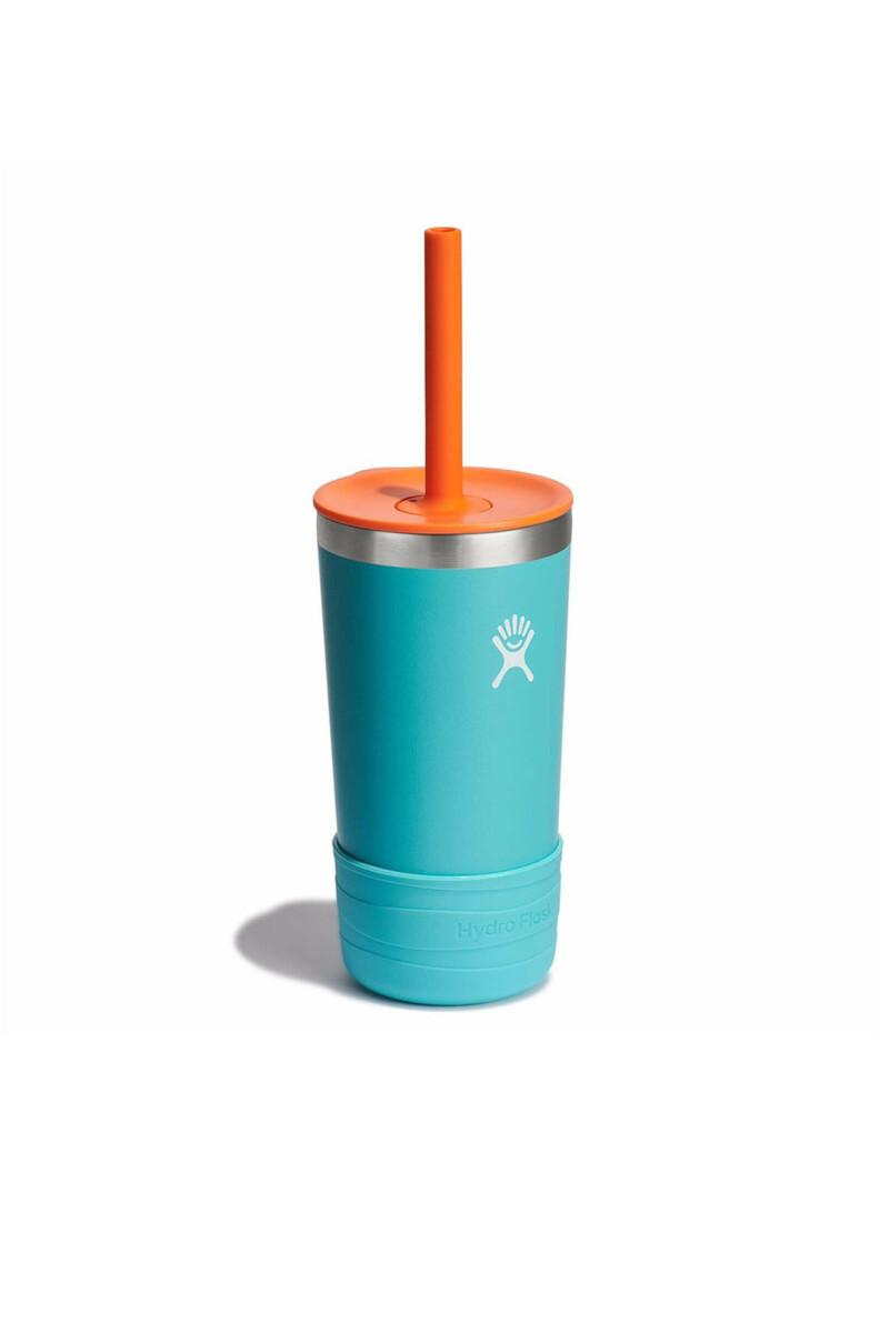 Kids 12oz Tumbler with Straw and Boot Seaspray