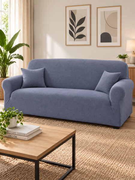 FUNDA SOFA 3 CUERPOS GRIS