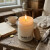 Vela Aromatizante Vidrio con Tapa Corcho 6 x 9 cm BLANCO
