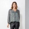 Blusa Gasa Lurex MULTI/VERDE