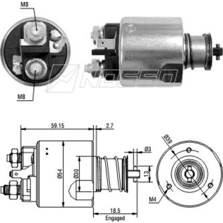 AUTOMATICO DE ARRANQUE - SOLENOIDE VALEO 12V RENAULT VOLVO ZM AUTOMATICO DE ARRANQUE - SOLENOIDE VALEO 12V RENAULT VOLVO ZM