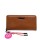 Billetera Trendy con llavero Camel
