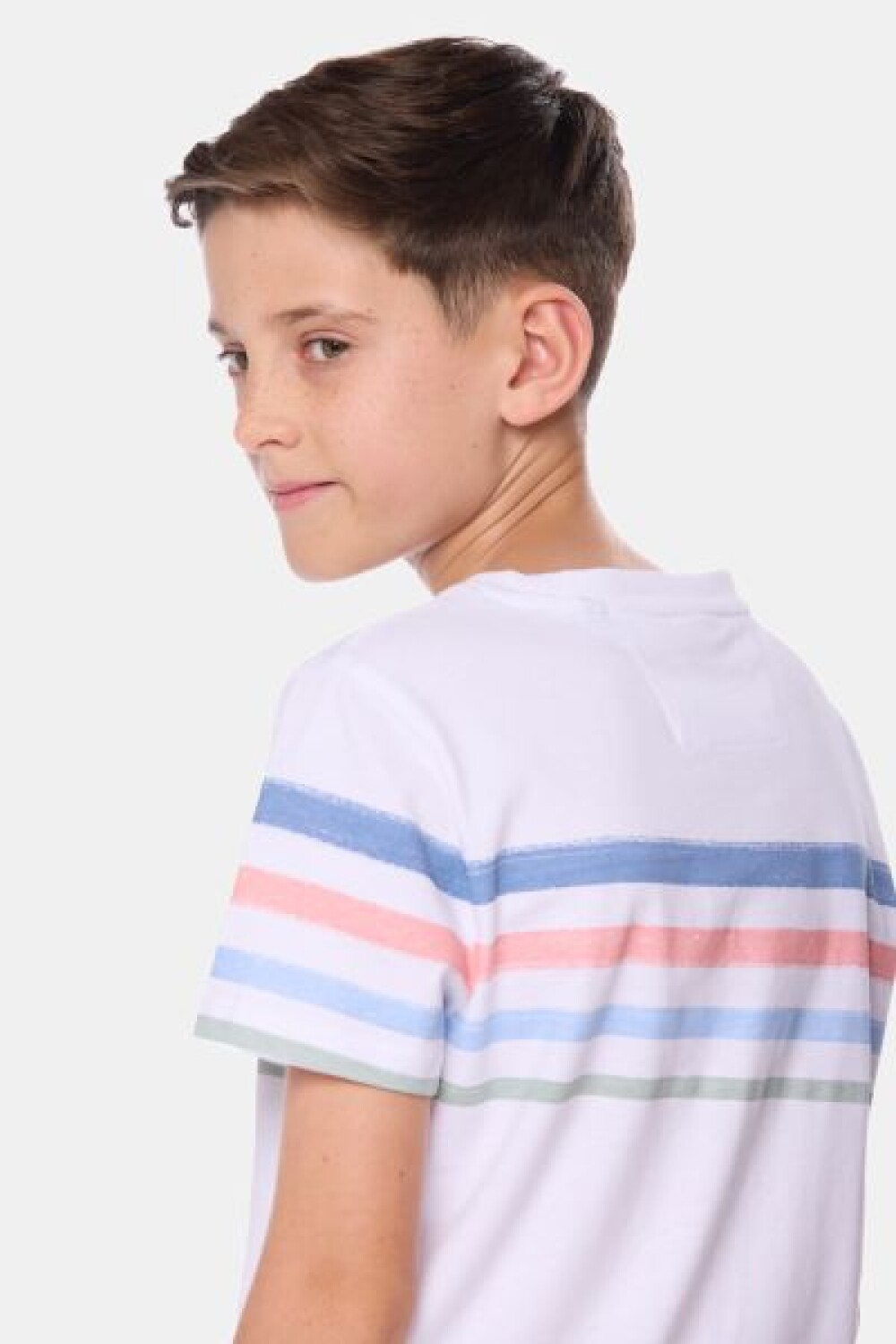 REMERA RAYADA Blanco