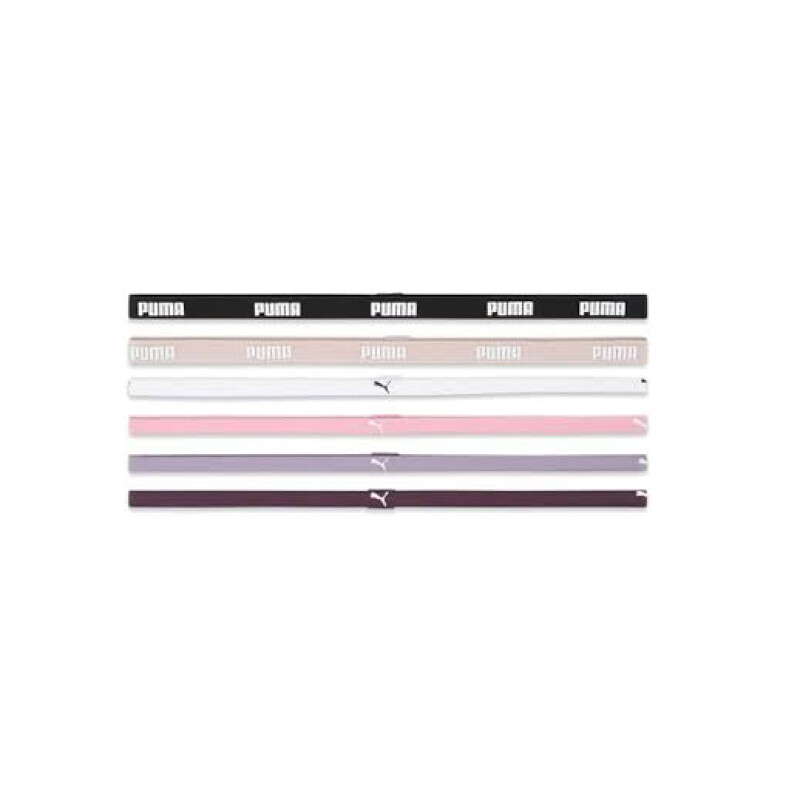 Vincha deportiva Puma Sport x 6 Rosado - Lila - Negro