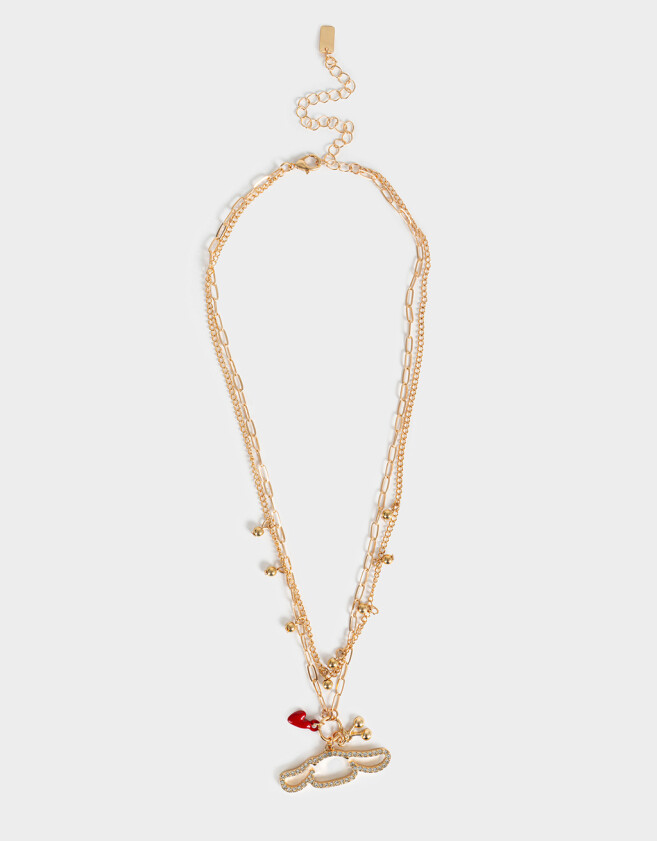 Collares Infantiles Licencias Collar Corto Multi Cadena Cinnamoroll - Dorado