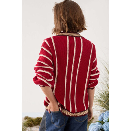 Cardigan Sur Rojo