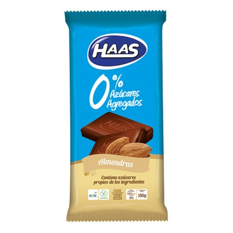 Chocolate sin azúcar 150g Haas Con almendras