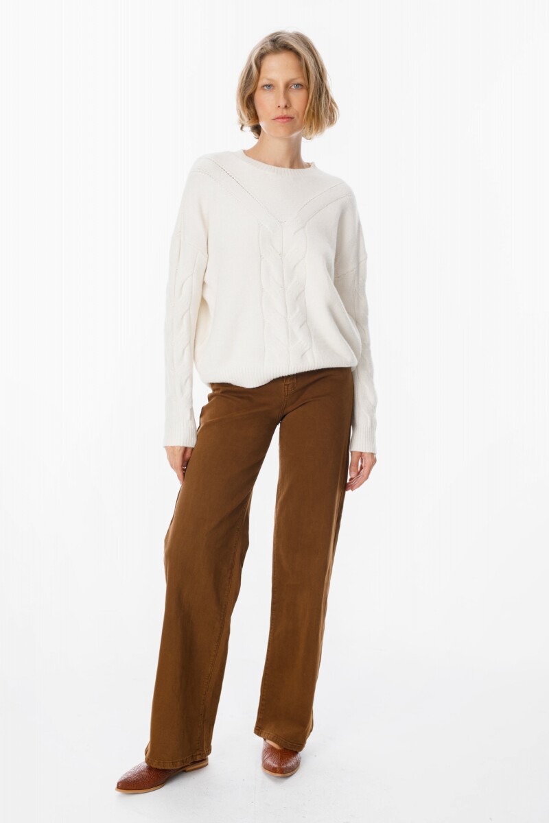 Sweater Hiedra Crudo