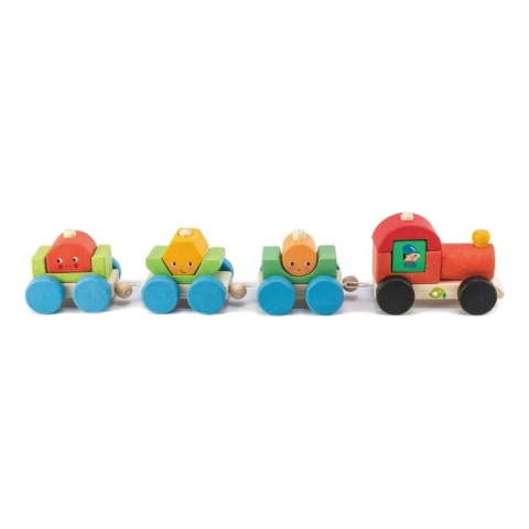 Juguete Madera Tender Leaf Tren Feliz Trencito Infantil Niño Juguete Madera Tender Leaf Tren Feliz Trencito Infantil Niño